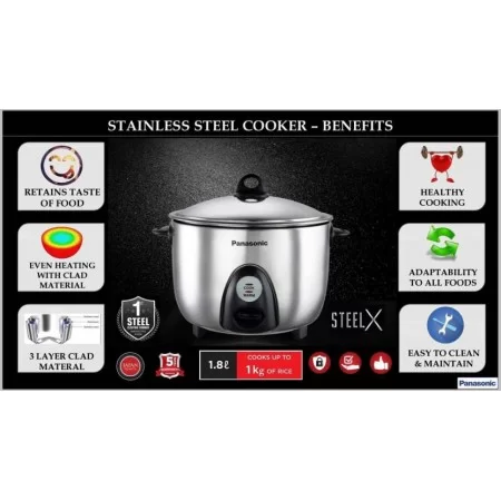 Rice steamer stainless steel hot sale